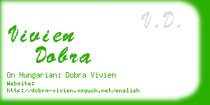 vivien dobra business card